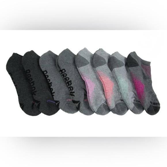 Reebok Women’s Multi-Color Low Cut Socks 8 Pack Size 9-11 - Picture 1 of 3